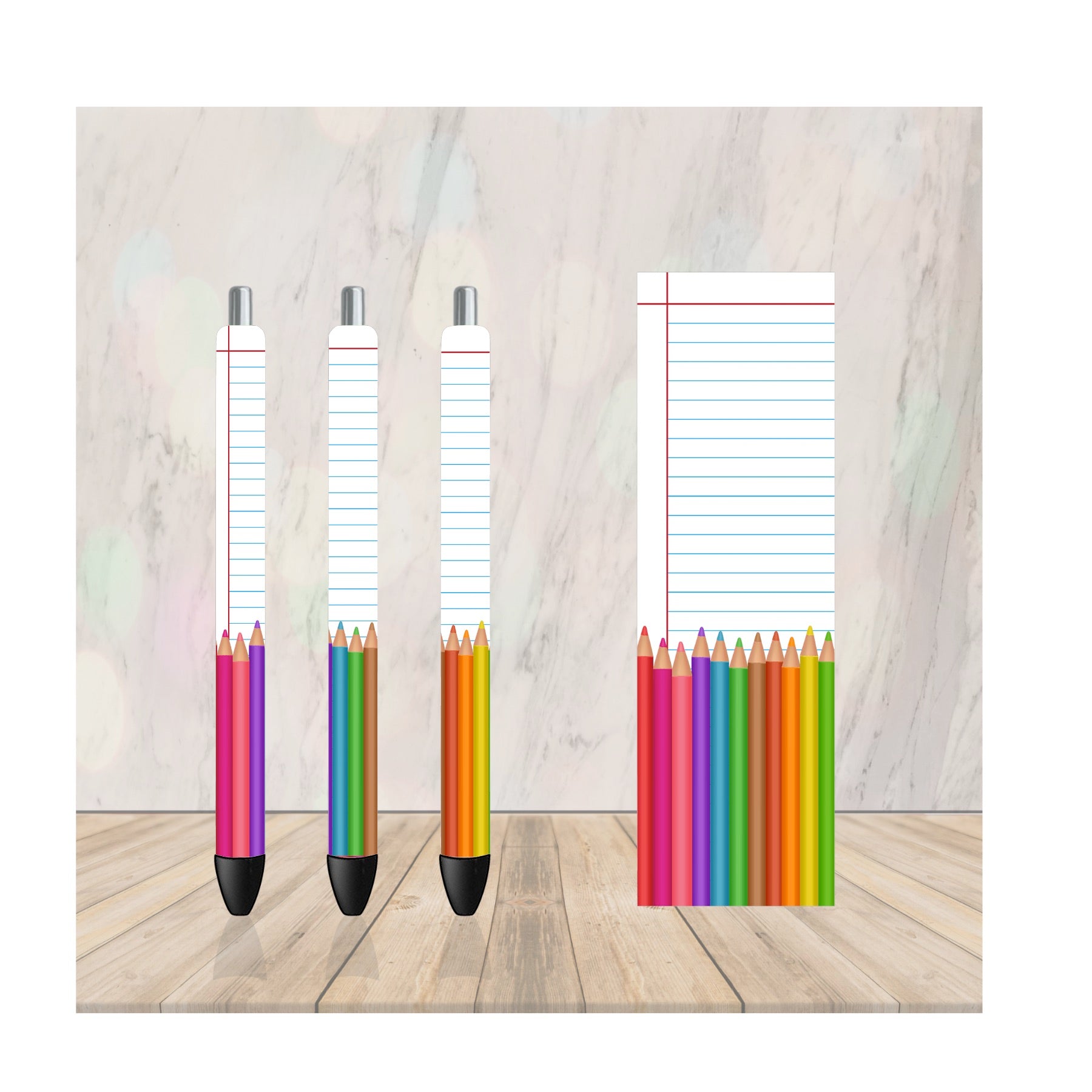 Colored Pencils Paper | Pen Wrap